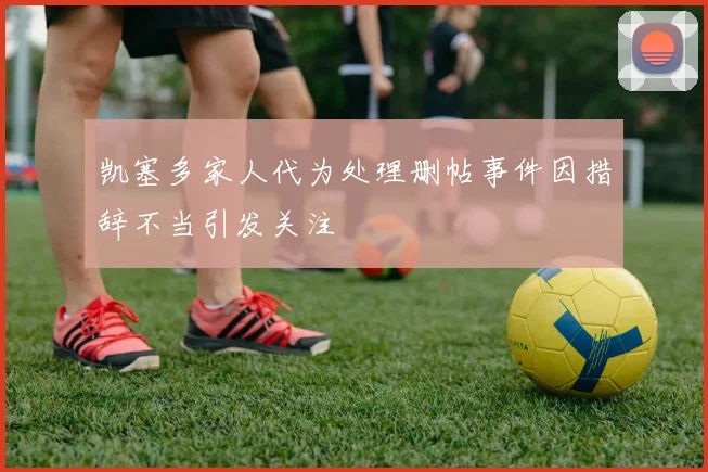 凯塞多家人代为处理删帖事件因措辞不当引发关注